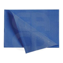 Serviettes plastifiées bleu foncé - 500 serviettes (45 X 33 cm)