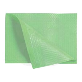 Serviettes plastifiées limes - 500 serviettes 3 plis (45x33 cm)
