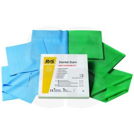 Digues en latex naturel vert 15,2 x 15,2 cm heavy - Boîte de 36