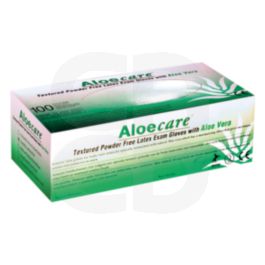 Gants Latex Aloecare Non Poudré Vert L - 8/9 - Boîte de 100