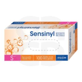 Gants Vinyle Sensinyl Non Poudré Translucide S - 6/7 - Boîte de 100