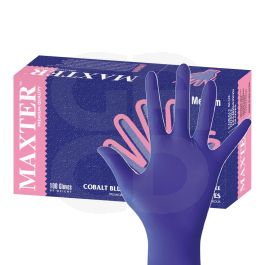 Gants Nitrile Cobalt Non Poudré Bleu XS - 5/6 - Boîte de 100