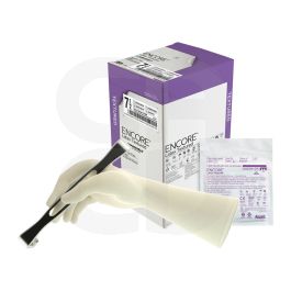 Gants Latex Ansell ENCORE® Textured Non Poudré Beige - Taille XS - 5,5 - Boîte de 50