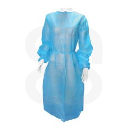 Blouses élastiques Bleu PP T.U T.U 25G/M² -  Sachet de 10 blouses avec élastiques