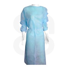 Blouse d'isolation avec manchettes Bleu TU 25G - Sachet de10 blouses