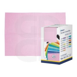 Serviettes dentaires dry-back 3 plis roses medicom - 100