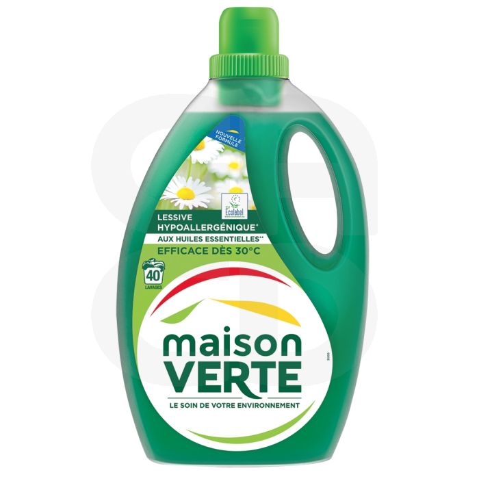 Lessive Liquide Maison Verte - La Bouteille de 2.4L - MAISON VERTE
