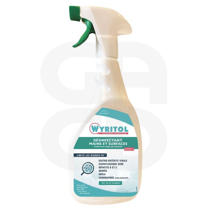 Désinfectant mains + surfaces - Le spray de 750 ml - WYRITOL