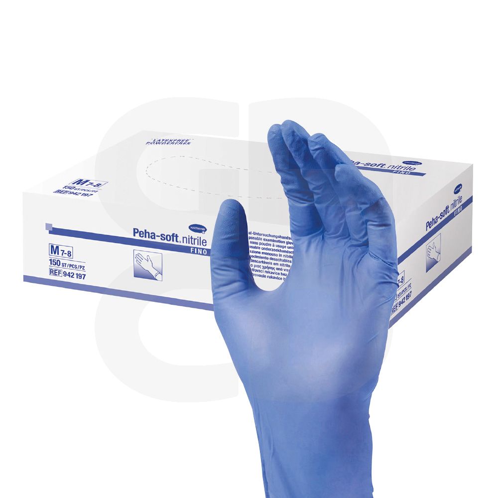 Guanti Peha soft nitrile fino senza polvere HARTMANN M 7 8